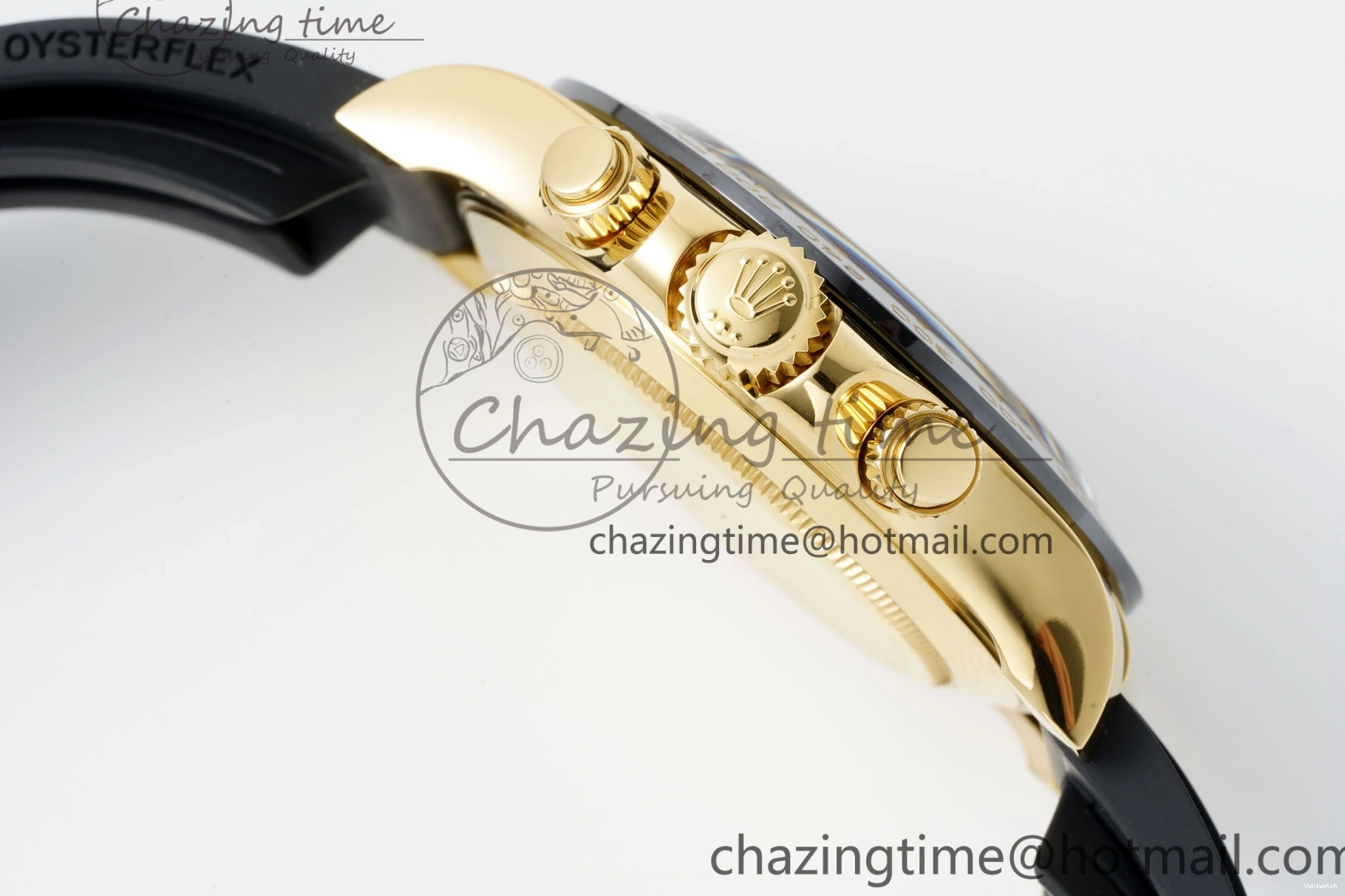 SA4130 Strap Rubber 1:1 Daytona BTF Best 116518 Lume on V2 Dial Oysterflex Edition YG 0523